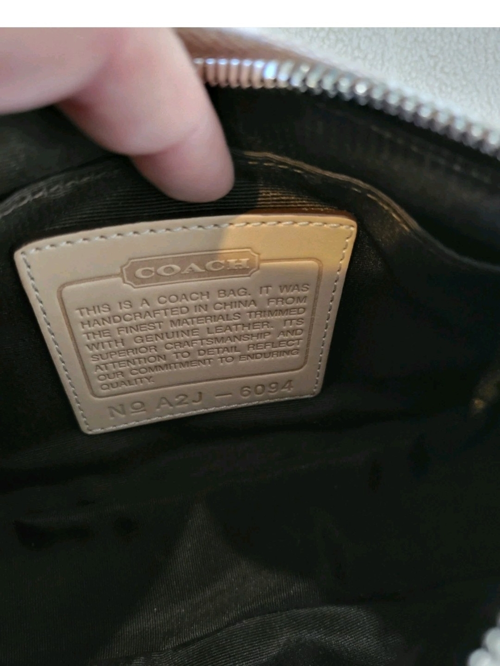 VINTAGE Y2k Coach Signature Logo DEMI Shoulder Bag 6094 - Picture 4 of 5